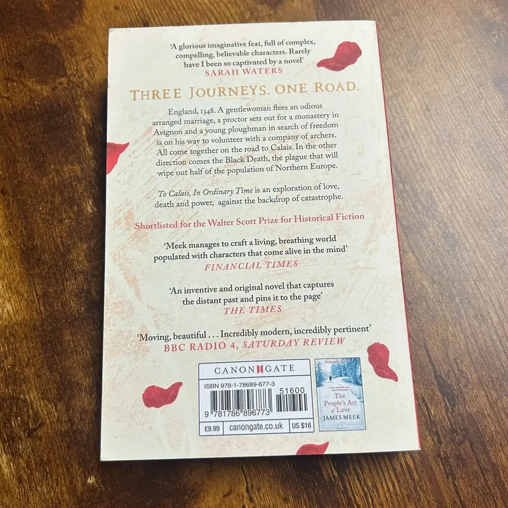 To Calais, in Ordinary Time by James Meek (2021, Uk-B Format Paperback)